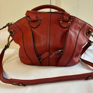 orYANY Jenniah Leather Convertible Satchel Shoulder Bag